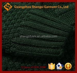 Hombres guangzhou 3GG puro algodón patrón de cuello redondo grueso suéter <span class=keywords><strong>del</strong></span> suéter trenzado,Los hombres suéter de algodón - Product Image 2