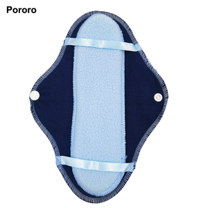 8 unids set toallas sanitarias reutilizable lavable tela PUL aprueba de agua <span class=keywords><strong>compresas</strong></span> menstrual organico fabricante de China - Product Image 4