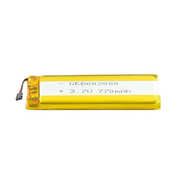 20mm Width 602060 3.7v 750mah Li Ion Rechargeable Battery