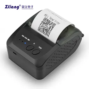 ZJiang POS-5809DD ZJ-5809, Portable Nirkabel Gigi Biru Printer Termal 58Mm untuk Android IOS Model Baru