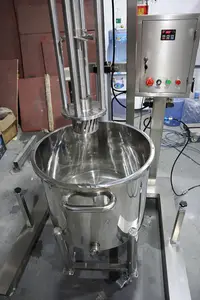 4KW mobile électrique ou pneumatique levage haut cisaillement mélangeur crème cosmétique homogénéisation émulsifiant machine