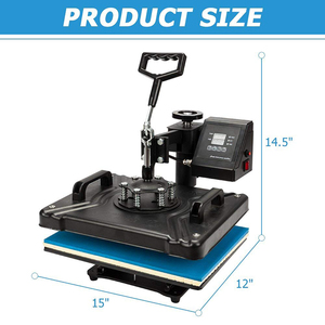 Màn Hình Đôi 30*38CM 6 Trong 1 Combo Máy Ép Nhiệt Máy Thăng Hoa Máy Ép Nhiệt Cho Áo Thun Tấm/Mũ/Mug/Điện Thoại - Product Image 3