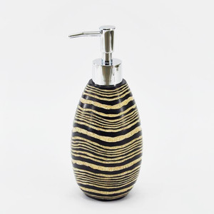 Juego de accesorios de baño con patrón de madera de estilo salvaje elegante - Product Image 5