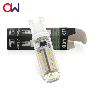 जी 9 एलईडी बल्ब उच्च गुणवत्ता वाले स्मार्ट आपातकालीन बल्ब ए 110v 230v 3w dimmable सिलिकॉन + पीसी कवर जी 9 एलईडी लैंप पार्ट्स