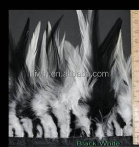 Garnitures blanches de frange de plume de selle pour la jupe/déguisement/accessoires de déco de mariage - Product Image 4