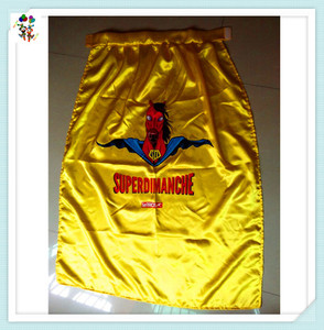 Capes de <span class=keywords><strong>super</strong></span>-<span class=keywords><strong>héros</strong></span> déguisées de couleur jaune imprimées personnalisées et bon marché avec masque pour les yeux HPC-0576 - Product Image 4