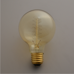 CE RoHS al por mayor Clásico de La Vendimia G80 Globo Redondo De Vidrio Ámbar Bombilla de Edison <span class=keywords><strong>40</strong></span> W - Product Image 2