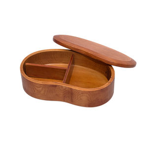 Caja Bento de madera <span class=keywords><strong>Cryptomeria</strong></span> con separador interno Contenedor de almacenamiento de alimentos Fiambrera elegante ecológica - Product Image 1