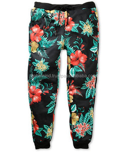Custom Printed Mid Waist Men's Jogger Sweatpants Polyester/Cotton <b>Winter</b> Drawstring Closure Vintage Decoration Quick Dry - Product Image 1