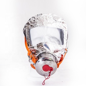 YUANJIAN <span class=keywords><strong>XHZLC60</strong></span> Tudung Masker Gas Anti-Rokok dengan Filter dan Pelindung Aluminium Foil Perak untuk Hotel - Product Image 1