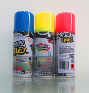 Tiza a base de agua fácil de lavar, Spray de seis colores diferentes