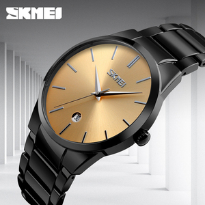 Montre analogique à quartz minimaliste pour homme en acier inoxydable bleu <span class=keywords><strong>Skmei</strong></span> <span class=keywords><strong>9140</strong></span> - Product Image 4