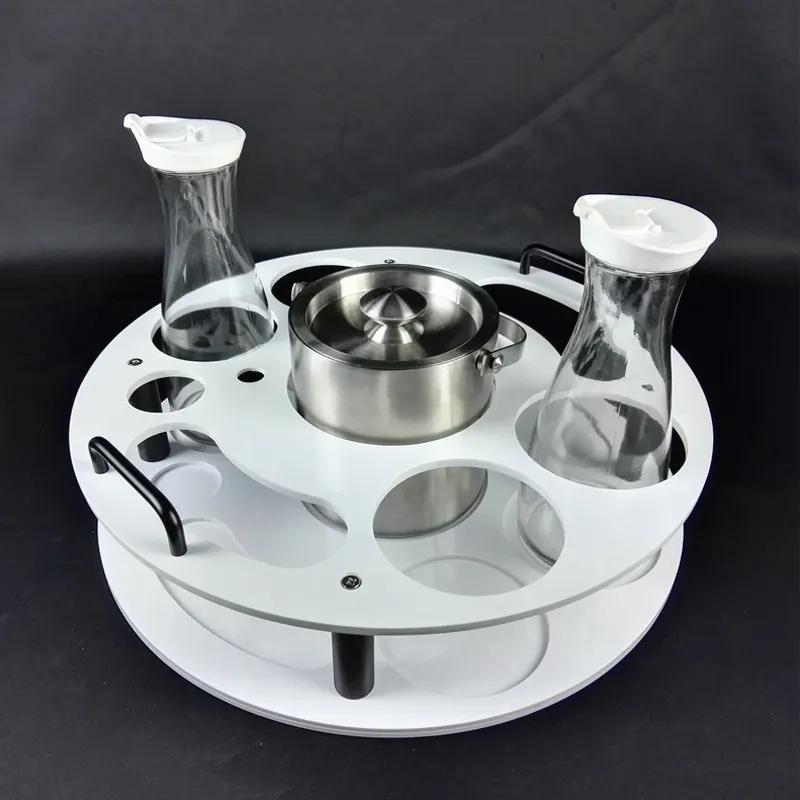 Полный набор 18 дюймов пластиковые бутылки вина прозрачная акриловая бутылка сервис акриловый поднос