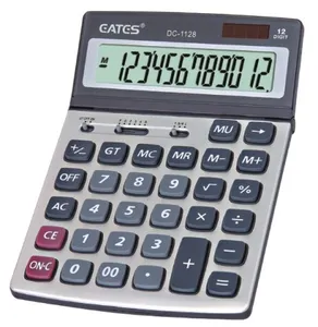 Solar Panel Desktop Office Calculator with Adjustable Angel Display