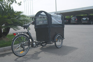 <span class=keywords><strong>Tricycle</strong></span> cargo électrique familial à assistance au pédalage CE Danish Bakfiets à 3 roues <span class=keywords><strong>pour</strong></span> adultes à vendre / <span class=keywords><strong>Vélo</strong></span> cargo d'usine UB9019 - Product Image 3