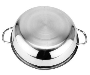 Marmite à <span class=keywords><strong>induction</strong></span> moderne en acier inoxydable à double compartiment avec deux pots doubles et couvercle en verre pour soupe et bouillon, utilisation domestique en cuisine - Product Image 6