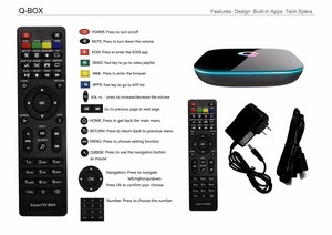 <span class=keywords><strong>Q</strong></span> Boîte Amlogic S905X Android TV Box Android 6.0 Quad-core 2 GB 16 GB 2.4G/<span class=keywords><strong>5</strong></span>.0G Dual Band Wifi Soutien 3D 4 K UHD Smart TV boîte - Product Image 5