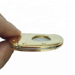 52 cepo Mini sola hoja <span class=keywords><strong>de</strong></span> guillotina cortador <span class=keywords><strong>de</strong></span> puros oro - Product Image 4