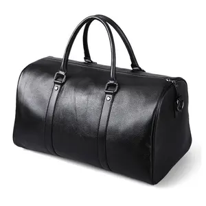 防水 pu 皮包旅行行李袋黑色
