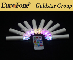 Belle coloré bougie sans flamme pilier led candle light pour X'mas - Product Image 1