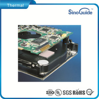 Coussin en silicone d'isolation électrique conductrice de chaleur pour CPU/GPU/ordinateur portable