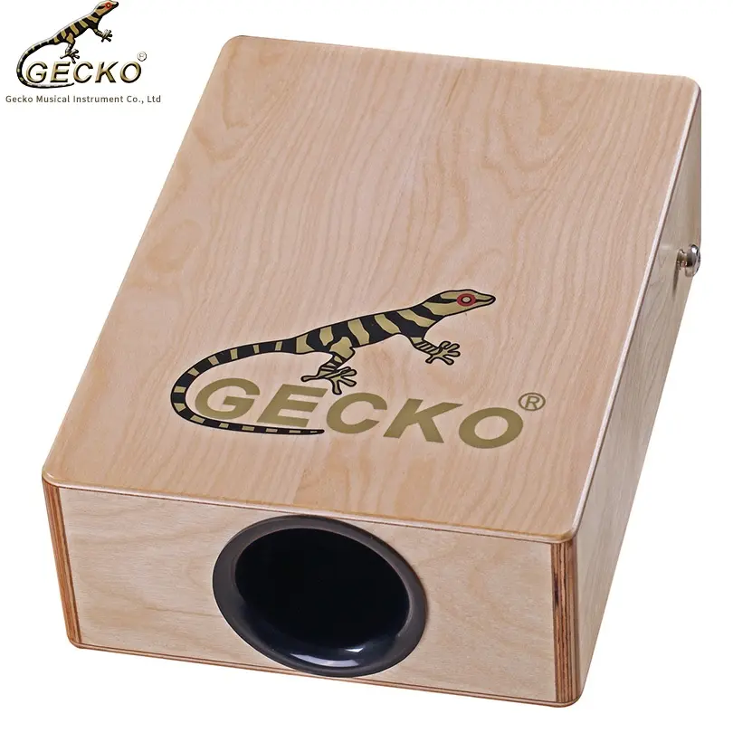 Gecko 미니 여행 cajon 뜨거운 판매 CAJON 드럼 라틴어 수제 타악기