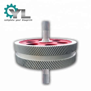 Engranaje helicoidal doble de acero forjado industrial de gran diámetro OEM 42CrMo Metal Herringbone Gear - Product Image 4