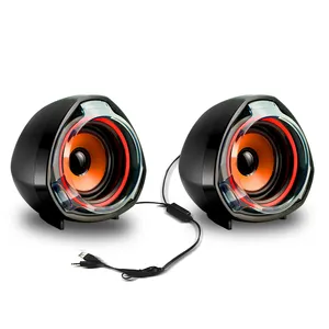 Computer Speakers, Usb 2.0 Multimedia Pc Desktop Speakers Met Stereo Geluid Voor Laptops En Pc Of Tv, 3.5Mm Zwart