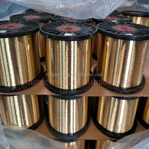 EN 10270 0.3mm Brass Wire High Pressure Steel Wire Braided Rubber Hose Carbon Brass Coated Wire