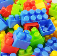 Bolsa de 100 Piezas de Bloques de Construcción Grandes de Plástico Educativos Clásicos para Niños