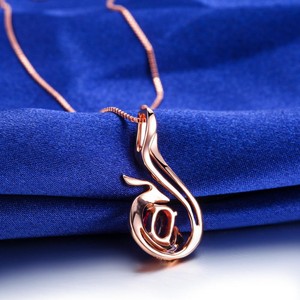 Phoenix Pendant <strong>Ruby</strong> Inlayed Clavicle <strong>Necklace</strong> for Women - Product Image 4