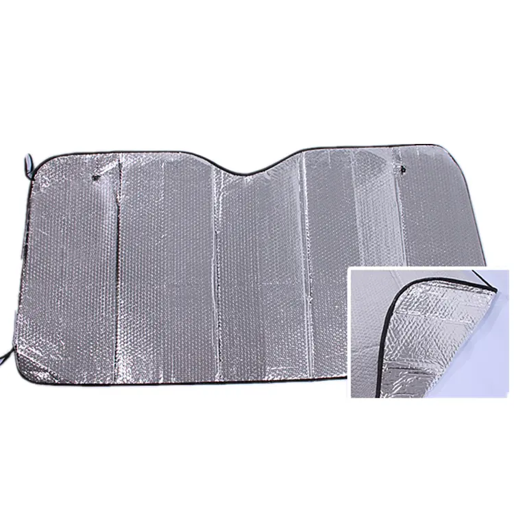 hot sale Accept Customer logo silver tape sun shade visor car window PVC car sun visor