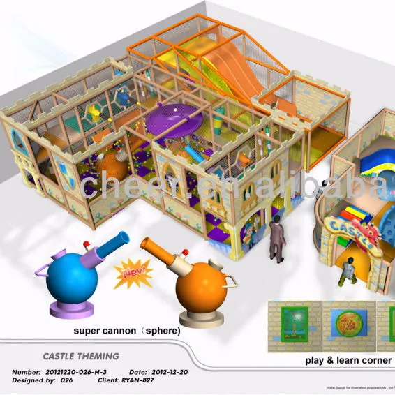 Cheer Amusement Château Thème d'intérieur Junior et Enfant Aire De Jeux