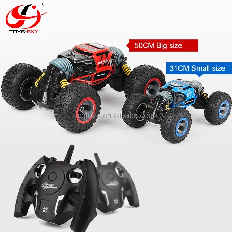 4WD kamyon ölçekli çift taraflı 2.4GHz tek anahtar dönüşüm arazi aracı Varanid rc kaya tırmanışı araba