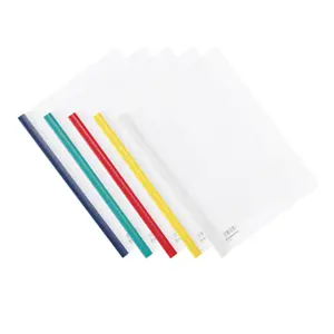 Groothandel Briefpapier Transparante Kleurrijke Wervelkolom A4 Plastic Pp Slide Bar Report Cover