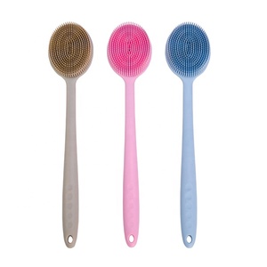 Cepillo de baño de cuerpo de silicona Ultra suave, sin BPA, <span class=keywords><strong>con</strong></span> mango largo para hombre y <span class=keywords><strong>mujer</strong></span> - Product Image 1