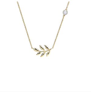 Monili Dell'acciaio Inossidabile di modo Del Pendente Del Foglio Della Collana Ramo di Un Albero Collane Stazione di Catena per Le Donne - Product Image 6