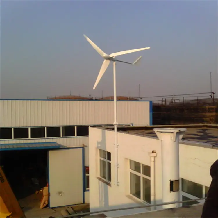 Roof-mounted horizontal axis wind turbine price 1kw domestic small wind generator