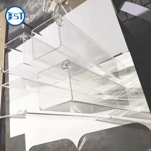 Tubo de PC de plástico duro transparente rectangular