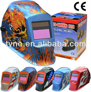 <span class=keywords><strong>CE</strong></span> EN169/<span class=keywords><strong>EN175</strong></span>/EN379 Solaire Auto Assombrissement Masque De Soudage/ANSI Z87.1 Casque De Soudage Pour Soudage TIG MIG