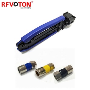 קואקסיאלי כבל RG6 RG58 RG59 RG11 מחבר F <span class=keywords><strong>BNC</strong></span> RCA דחיסת פלייר - Product Image 6