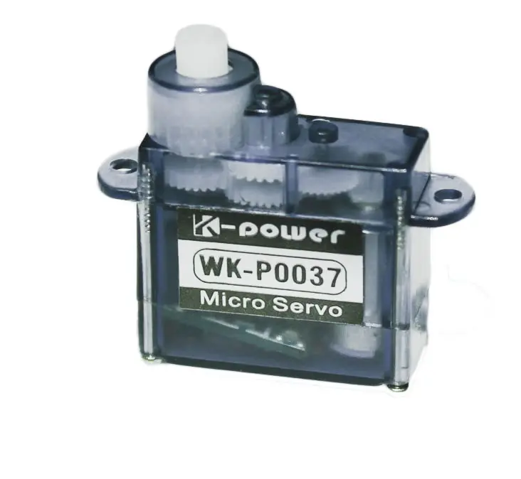 K-power p0037 micro servo 3.7g, engrenagem plástica sem fio rc para caminhão, brinquedo