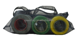 Cabas en organza avec logo imprimé personnalisé sac fourre-tout pour dames sac à provisions transparent en maille portable en coton pour les voyages en plein air - Product Image 4