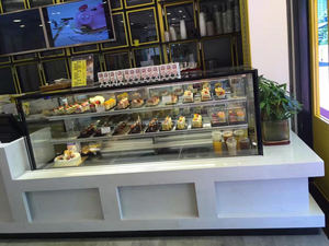 2M Sang Trọng Kính Vuông Pastry Tủ Lạnh <span class=keywords><strong>Showcase</strong></span> Bánh Máy Làm Lạnh - Product Image 2