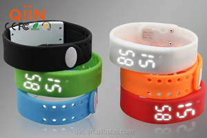 Qm0002 mới đầy màu sắc <span class=keywords><strong>w2</strong></span> không thấm nước xem kỹ thuật số/bluetooth ban nhạc/thông minh vòng đeo tay - Product Image 6
