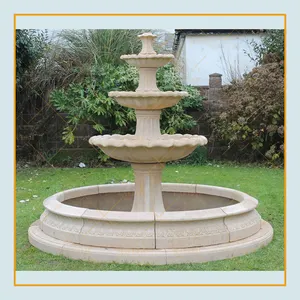 Outdoor garden decorative natural stone cast marble water fountain sale