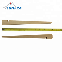 Lève-soleil 56804 #   Piquets de tente en bois de 30 cm, qualité supérieure, certifiés REACH, ensemble personnalisé avec logo, pour le camping et les voyages en plein air