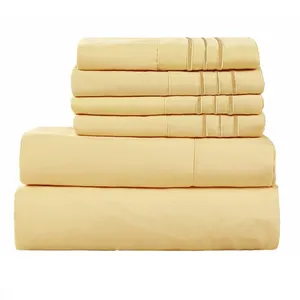 microfiber fabric bed sheet, stock lot bed sheet