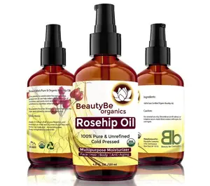Organic Rosehip Seed Oil 4 OZとArgan Oil 1 OZ - Best MoisturizerためSkin、Hair、Stretch Marks、Scars、Discoloration、-585023