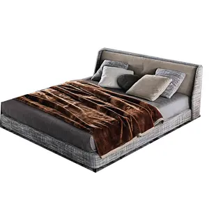 2023现代设计最新厂家直销实木双人床卧室家具套装舒适成人床